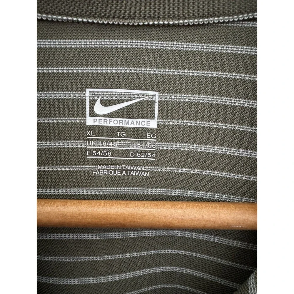 Nike Men's XL Olive Green Golf Performance Polo